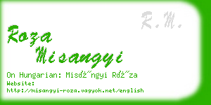 roza misangyi business card